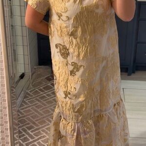 Sugarlips Yellow Floral Maxi Dress